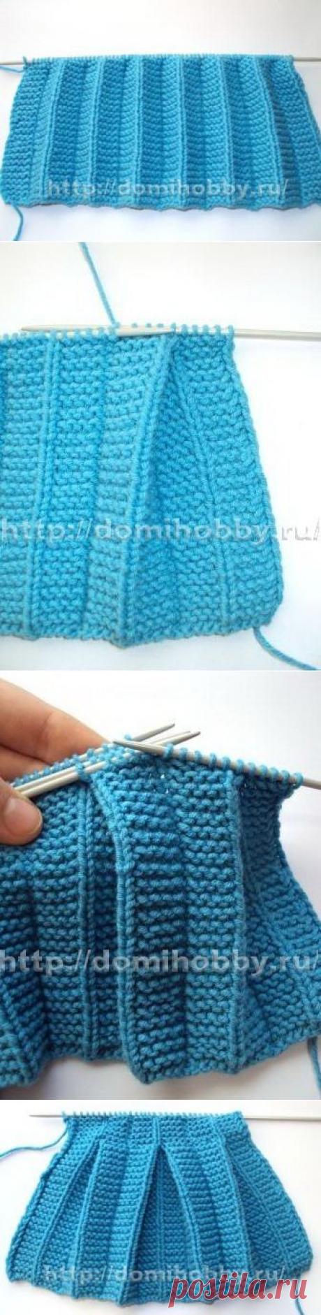 Вязание: с эффектом &quot;плиссе&quot; и складок