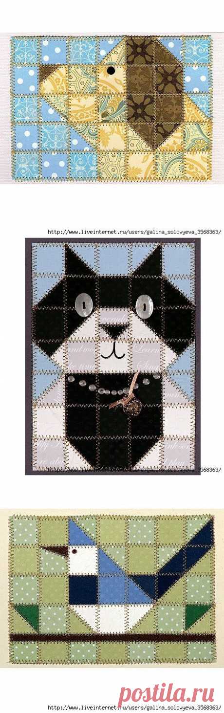 Пэчворк, фото, схемы в виде животных / Пэчворк, лоскутное шитье, квилтинг для начинающих - техника, мастер класс, фото, схемы / КлуКлу. Рукоделие - бисероплетение, квиллинг, вышивка крестом, вязание