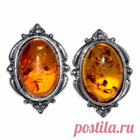 4.65g Authentic Baltic Amber 925 Sterling Silver Earrings Jewelry A8228 - JJDesignerJewelry