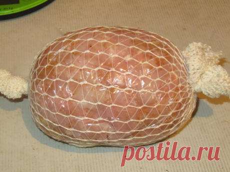 Рецепт Ветчина домашняя куриная