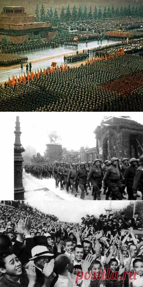 Парады Победы 1945 г. | На краю земли
В ознаменовании победы над фашизмом 70 лет назад на Красной площади Москвы 24 июня 1945 г. состоялся знаменитый парад Победы, кадры с которого облетели весь мир, это был главный парад победителей, но не единственный.