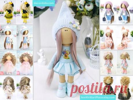 Christmas Winter Doll, Handmade Tilda Doll, Winter Decor Doll, Textile Cloth Doll, Interior Rag Doll, Fabric Soft Custom Doll by Kristina Hello, dear visitors!  This is handmade cloth doll created by Master Kristina (Vladivostok, Russia). Doll is READY to ship. Order processing time is 1-2 days.  All dolls stated on the photo are mady by artist Kristina. You can find them in our shop searching by artist name: