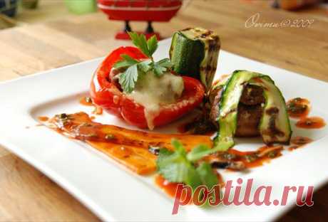 Летние этюды овощей с фаршем