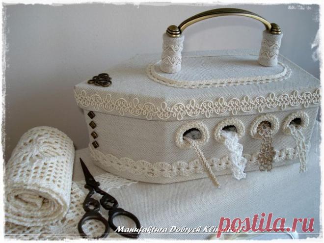 Шкатулка-утюг для хранения кружев. МК