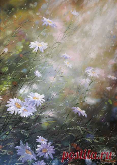Arts Gallery - Художники - Сарычев Александр - Живопись - Слепой дождь - картинная галерея, продажа картин, российские художники, картины, купить картину, купить картины оптом. Изобразительное искусство, живопись, графика, рисунки, скульптура. Пейзажи, портреты, натюрморты, жанровые сцены, ню.