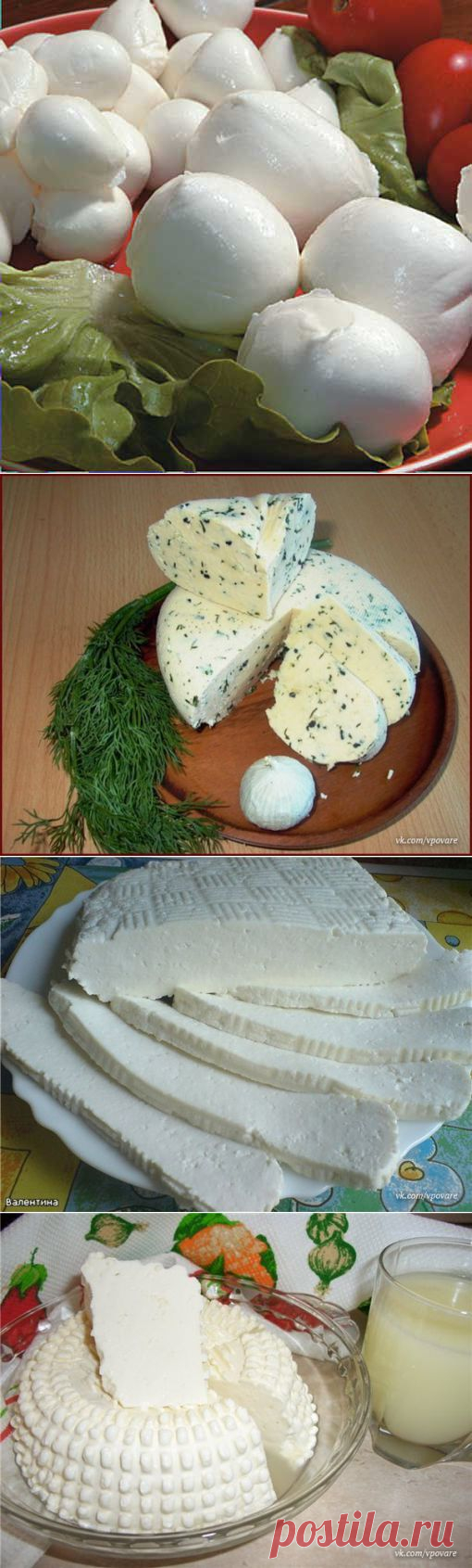 "Маскарпоне", "Филадельфия", "Моцарелла", "Янтарь"- делаем сыры своими руками | Четыре вкуса
