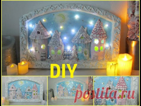 Ночник "Зимняя сказка" DIY