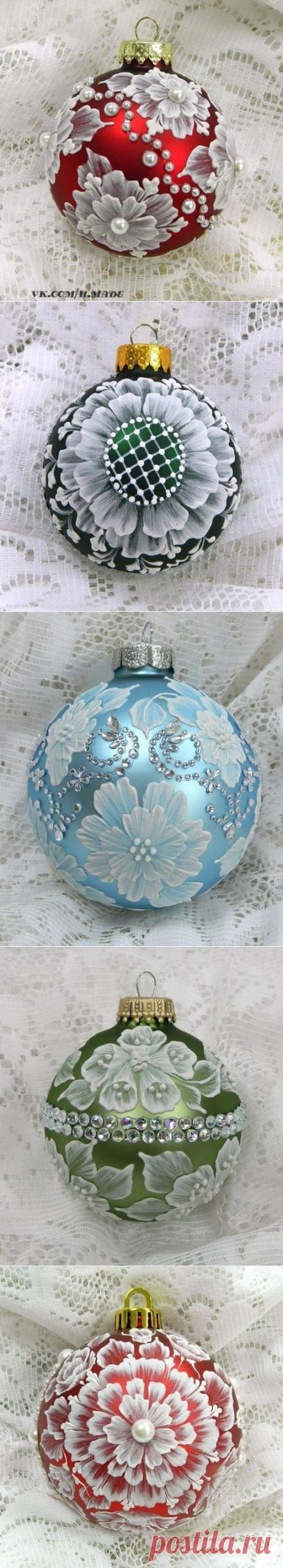 Новогодние игрушки- роспись, декорирование