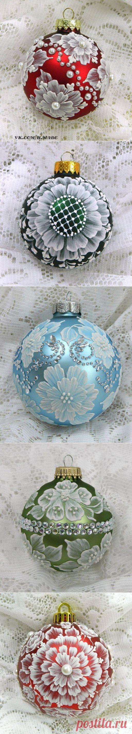 Новогодние игрушки- роспись, декорирование