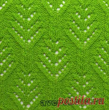 Узор "Ажурные елочки"