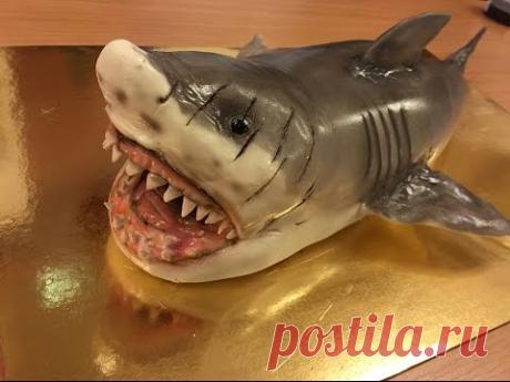 Kricky Cakes Decoration: Shark attack cake tutorial 1080p