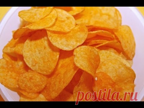 ШОК!!!Как сделать полезные и очень  вкусные чипсы за 20 мин.!