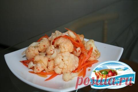 Маринованная цветная капуста по-корейски - быстро и просто