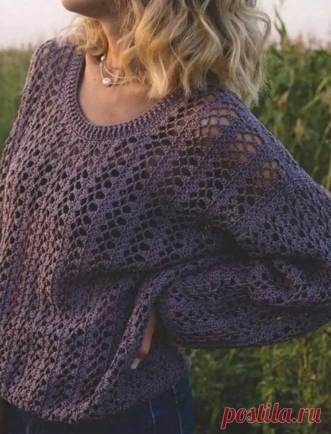 Крючком: джемпера, топы и один жакет | Вяжем с удовольствием | Дзен