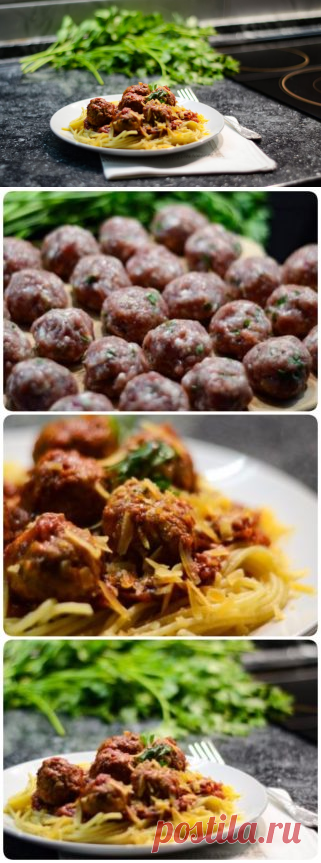 Спагетти с фрикадельками (Spaghetti Sauce with Meatballs)