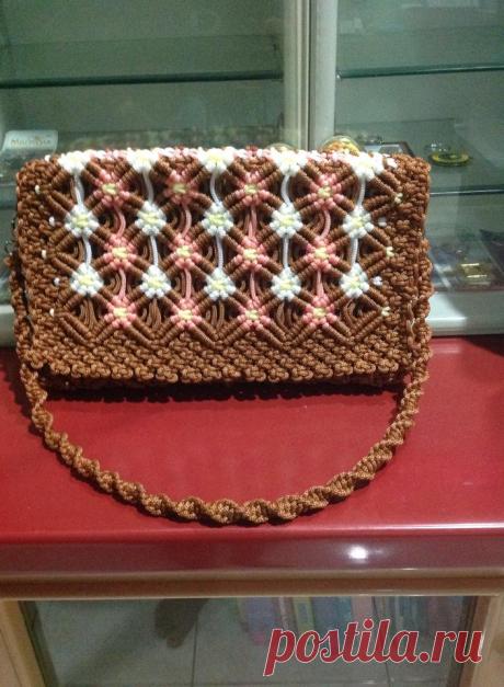 Современные сумочки в технике макраме - Ярмарка Мастеров - ручная работа, handmade