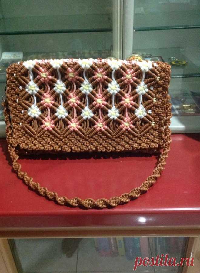 Современные сумочки в технике макраме - Ярмарка Мастеров - ручная работа, handmade