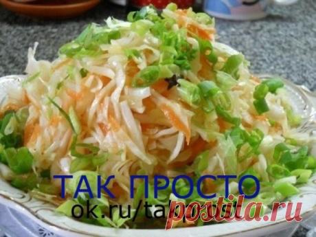 Остренькая капуста быстрого приготовления.Капуста получается очень вкусной и моментально "сметается" с стола!Приготовление:
Итак, нашинковать 2 кг свежей капусты, натереть 3-4 морковки на крупной терке,4 зубчика крупного зимнего чеснока порезать.