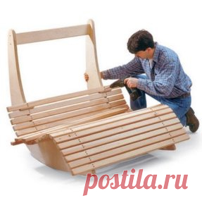 Кресло-качалка для двоих на балкон или дачу своими руками.