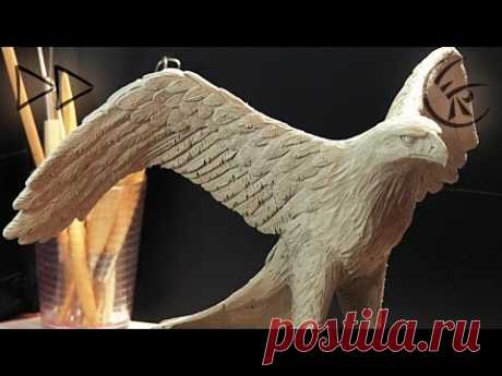 Sculpting "golden eagle" ►► Timelapse