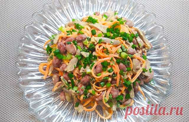 Закуска (или салат) из куриных сердечек