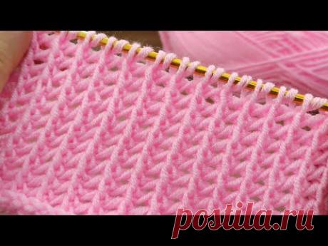 PERFECT👌💯 * Super Easy Tunisiancrochet beautiful tunisian model in pink color * #Tunisiancrochet