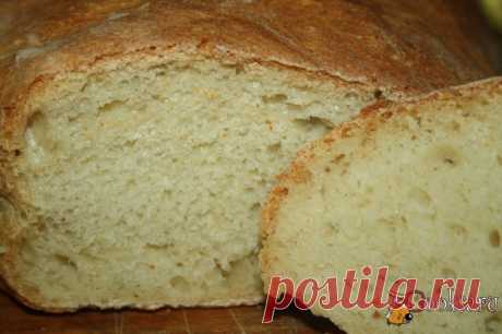 Хлеб ночного брожения (очень похож на чиабатту) фото рецепт приготовления