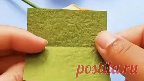 роза оригами