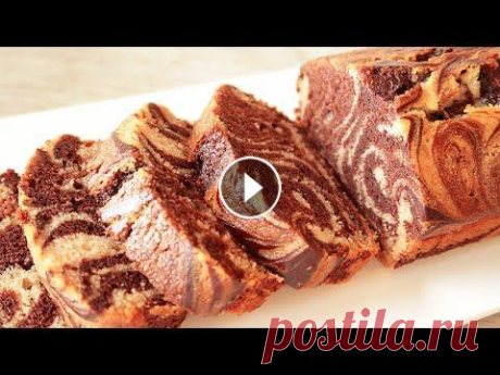 Постная Выпечка, Мраморный Кекс! Без Яиц, без Молока! Простой рецепт! Постная выпечка. Рецепт кекса без яиц, без молока и сливочного масла. Кекс зебра или мраморный. Вариант для тех, кто соблюдает пост и вегетарианцев. П...
