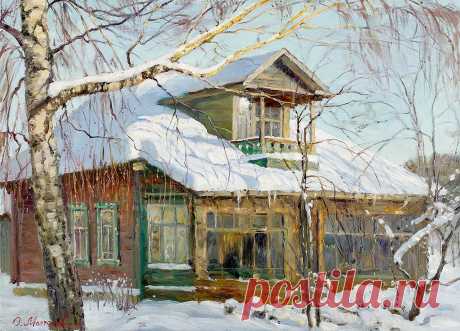 Художник — Олег Молчанов.
«Домик в Плёсе» (2012)