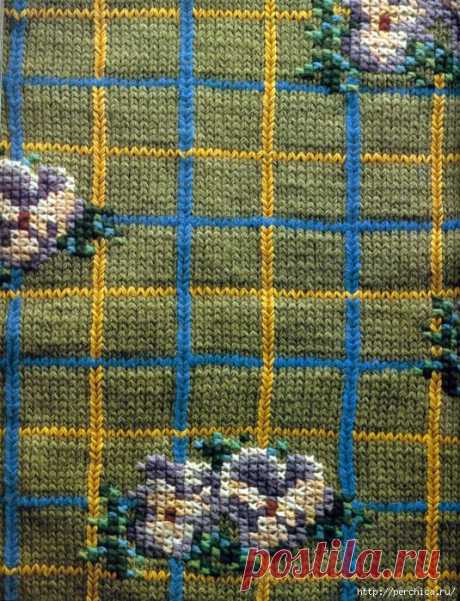 Как вышивать на вязаной одежде - основной трикотажный шов,советы и видео мк в помощь начинающим