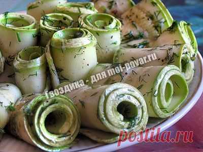 Кабачки маринованные
