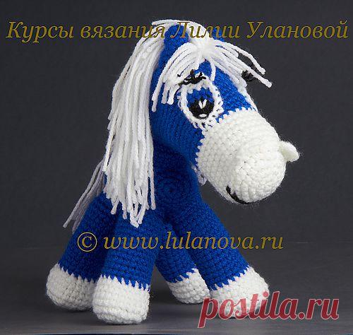 Вязание крючком лошади для Нового 2014 года от Лилии Улановой..