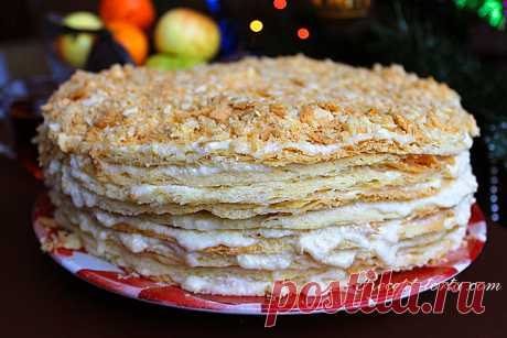 Торт Наполеон на пиве - рецепт с пошаговыми фото