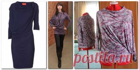 Конструируем и шьём перекошенный крой.