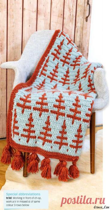 Плед в ёлочки. Крючком. Без перевода. / Обсуждение на LiveInternet - Российский Сервис Онлайн-Дневников