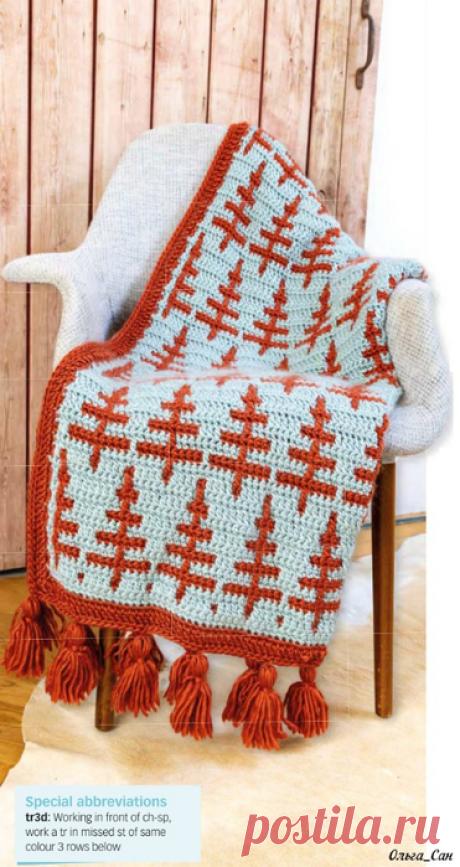 Плед в ёлочки. Крючком. Без перевода. / Обсуждение на LiveInternet - Российский Сервис Онлайн-Дневников