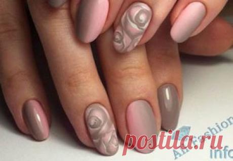 Розовый гель лак, фото новинок маникюра — Модно / Nemodno