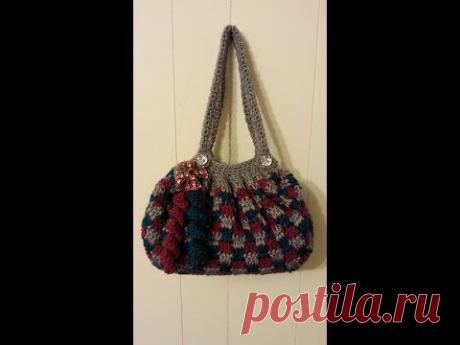 #Crochet Clever Blocks Stitch Handbag Purse #TUTORIAL