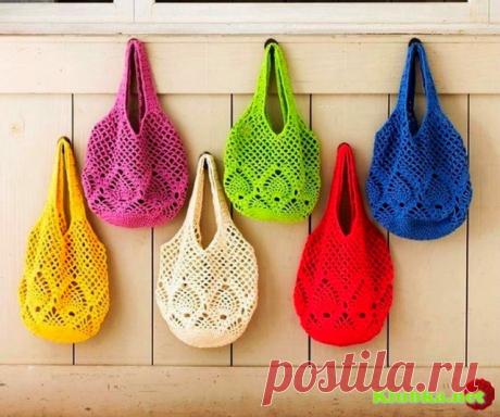 Сумочки-сеточки » Клубка.Нет - Все о вязании крючком