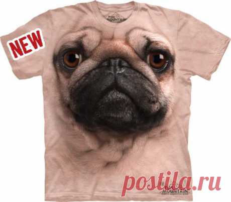 Футболка Pug Face - Морда мопса
