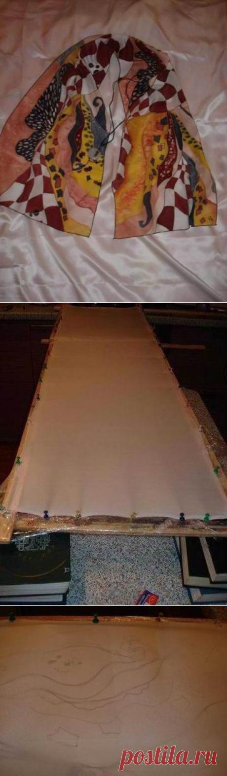 Шарф в смешанной технике » Jenshina.net - сайт для настоящих женщин.