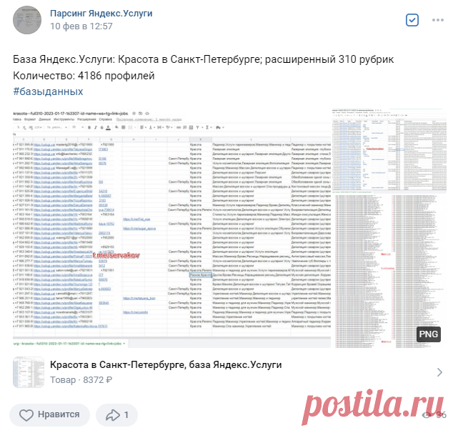 База Яндекс.Услуги: Красота в Санкт-Петербурге