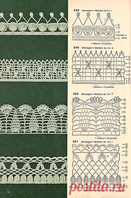 23 Moldes em Gráficos de Bicos De Crochê Para Te Inspirar