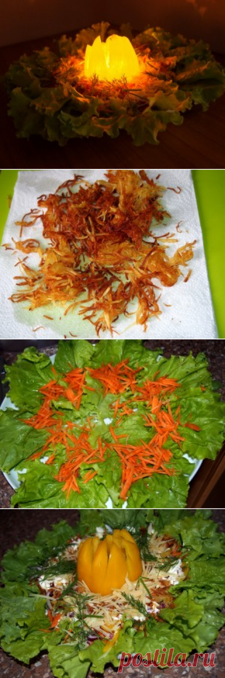 Салат Лиго | Хлеб-Соль
Бесподобно вкусный салат, который желательно подавать в темное время суток. Например, в ночь праздника Лиго.