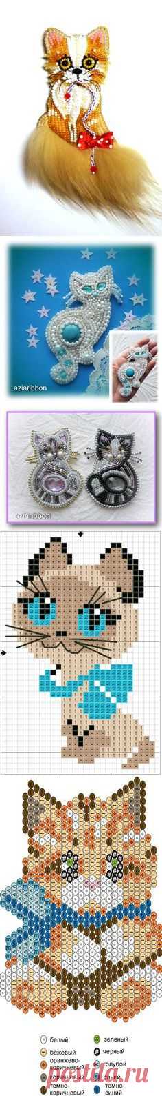 (21) кошки бисер , схемы в Pinterest