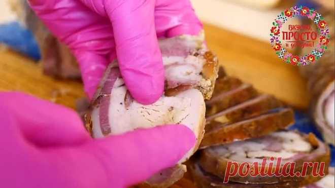 КОЛБАСУ НЕ ПОКУПАЮ! ВСЕГО 3 ИНГРЕДИЕНТА И ОЧЕНЬ ВКУСНЫЙ МЯСНОЙ РУЛЕТ ГОТОВ!