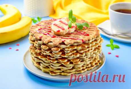 Банановые вафли в вафельнице рецепт с фото пошагово - 1000.menu