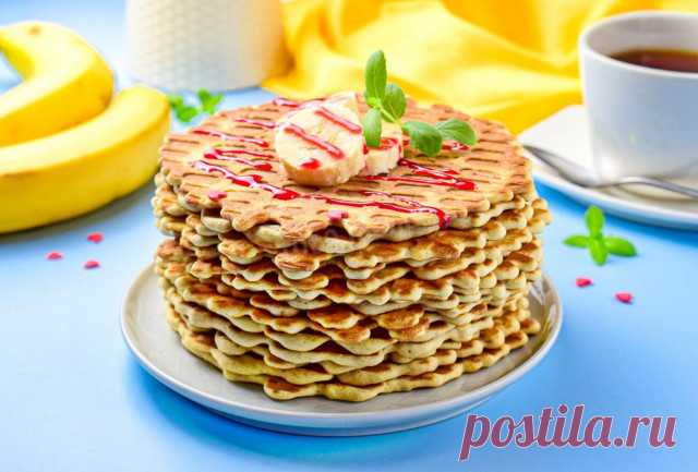 Банановые вафли в вафельнице рецепт с фото пошагово - 1000.menu