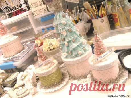 КРЕАТИВНЫЕ ЕЛОЧКИ ИЗ ГОФРИРОВАННОЙ БУМАГИ